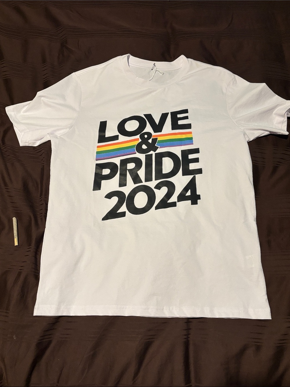 LOVE & PRIDE 2024 White Graphic Tee